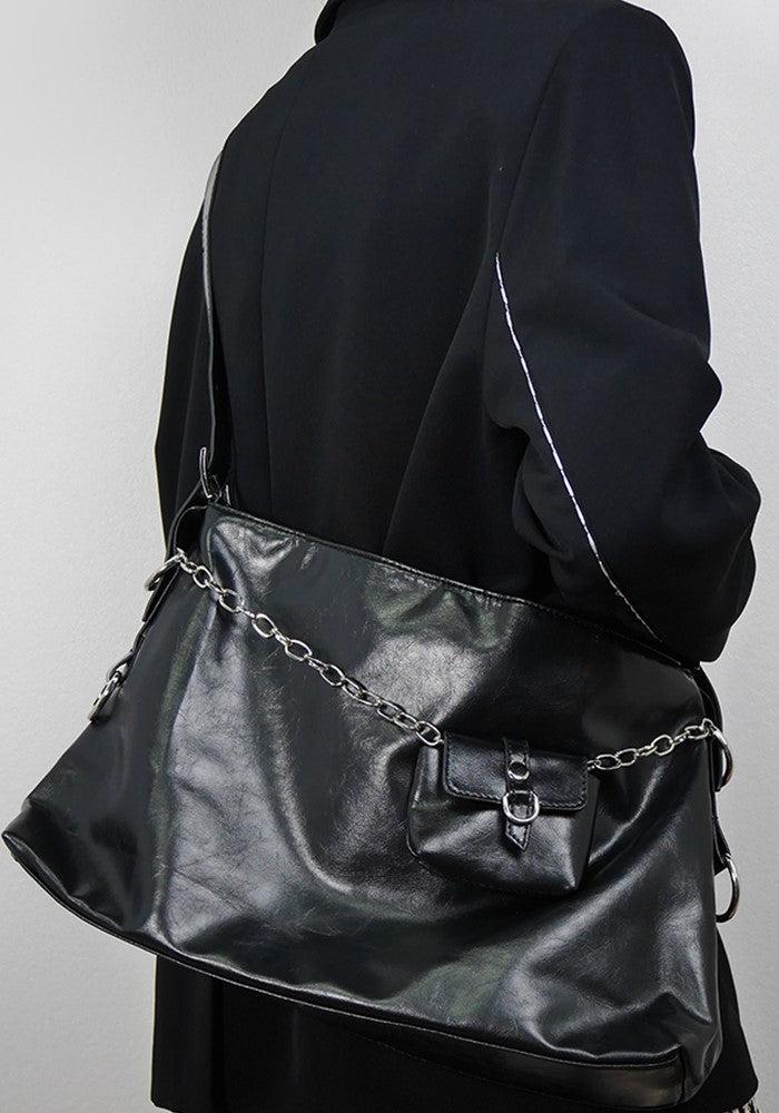 【PRT】Big and small size silhouette shoulder bag  PT0002