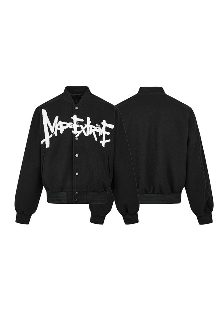 【Apocket】Front paint initial design blouson style jacket  AK0039