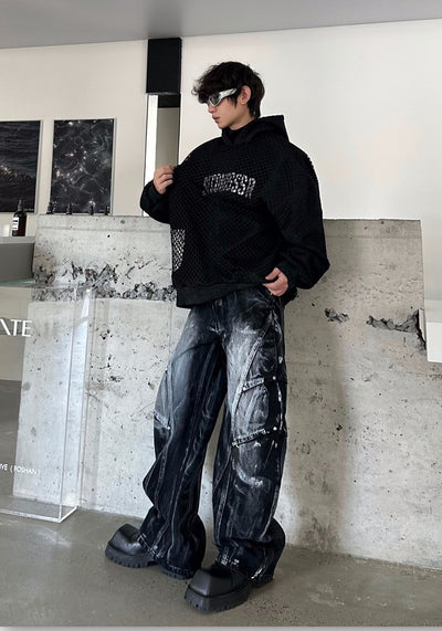 【MARTHENAUT】Dull wash vintage style denim pants  MH0055