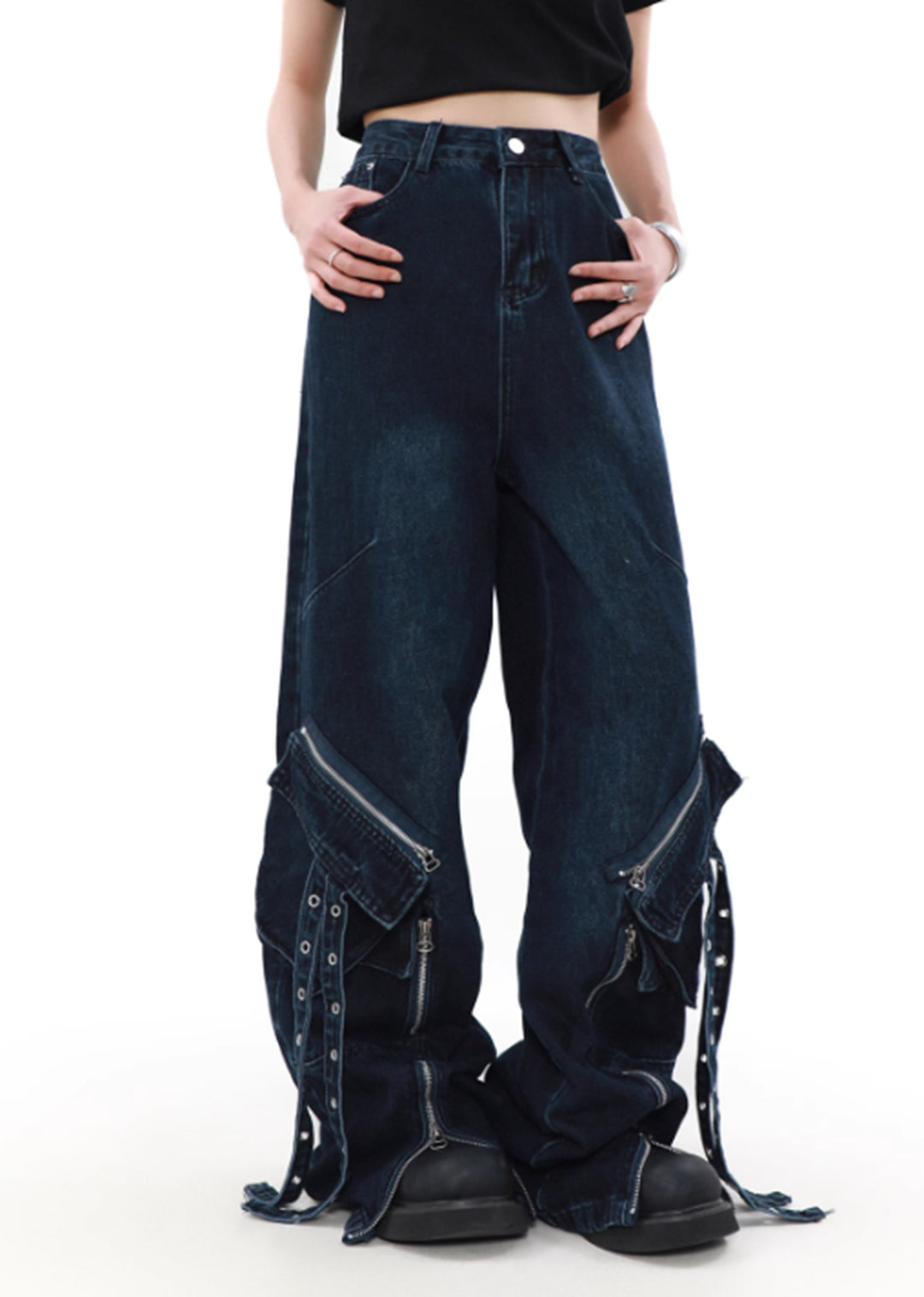 GRANCY DenimpantsStyle ShoulderBag 気持ち良く デカバッグ