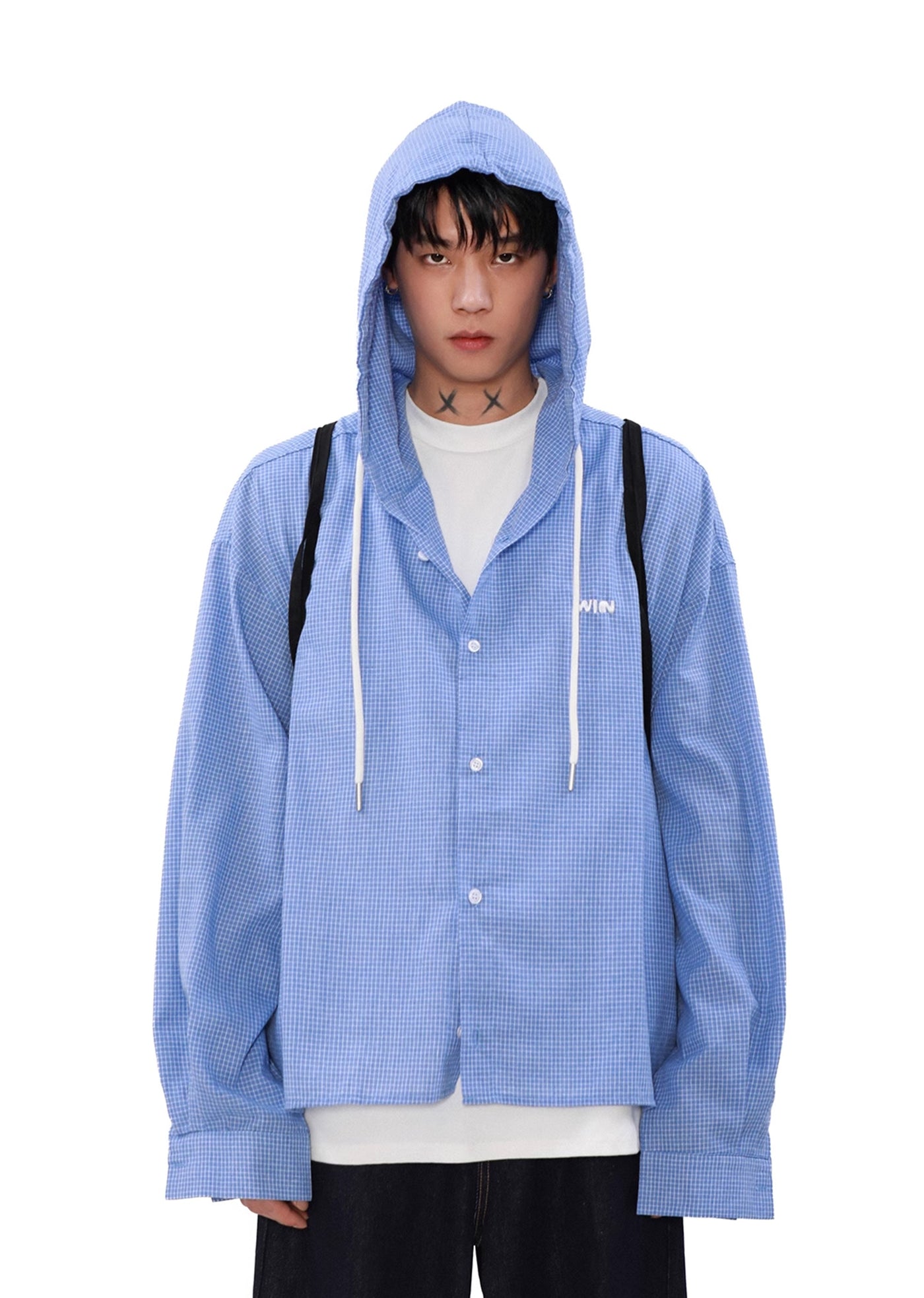 【MR nearly】Basic simple design wide over full zip hoodie  MR0134