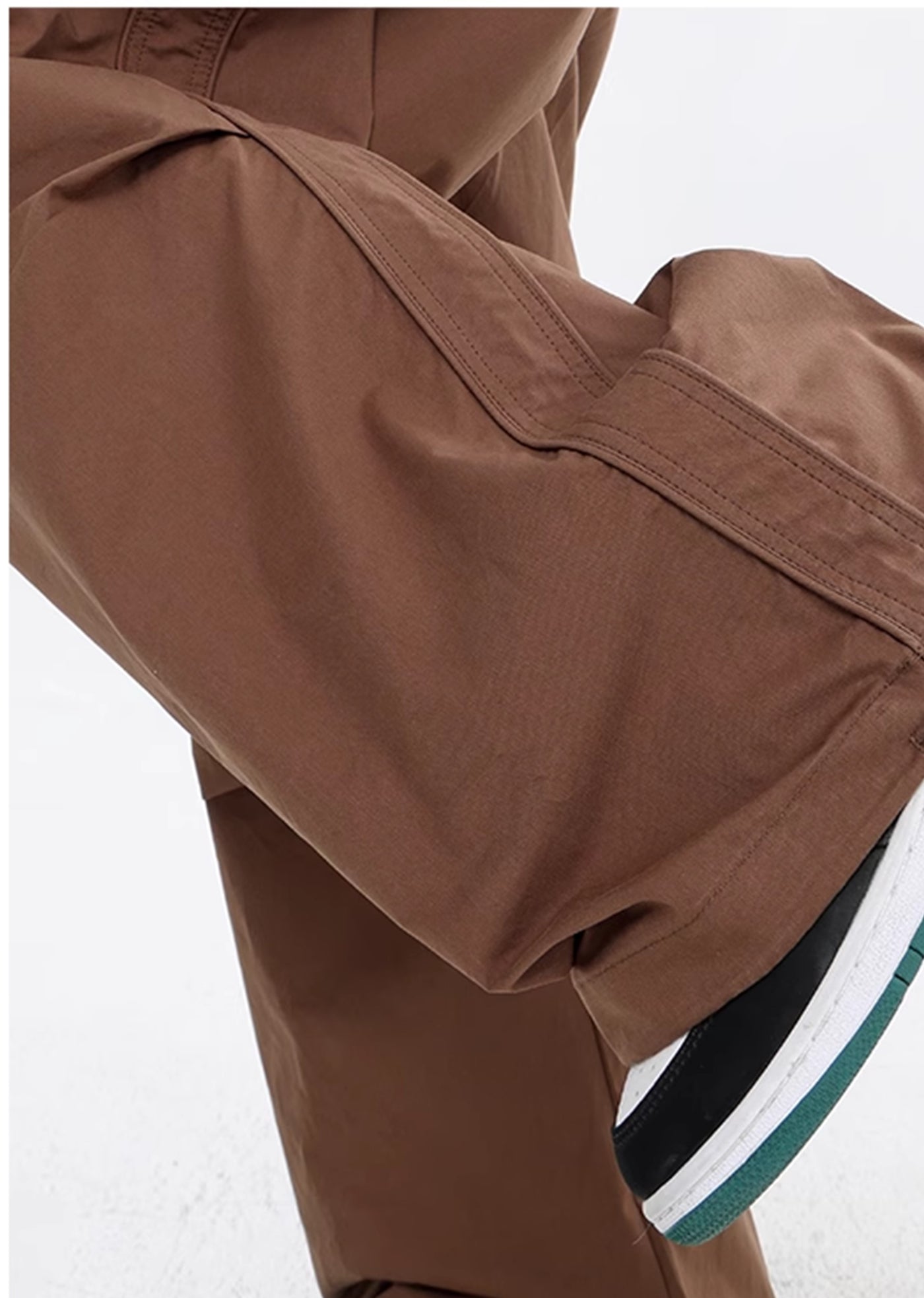 【Ken studio】Three-dimensional silhouette, versatile white collar wide pants  KS0013