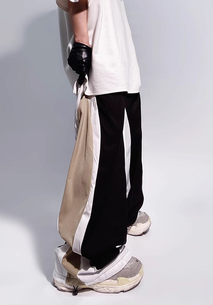 【UUCSCC】Side design color casual plus wide pants  US0071