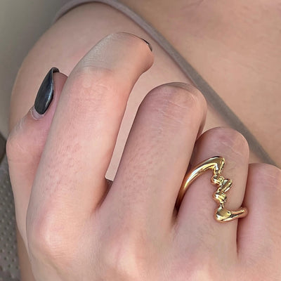 【CHEALIMPID】Gimmick Basic Style Glossy Base Ring  CL0012