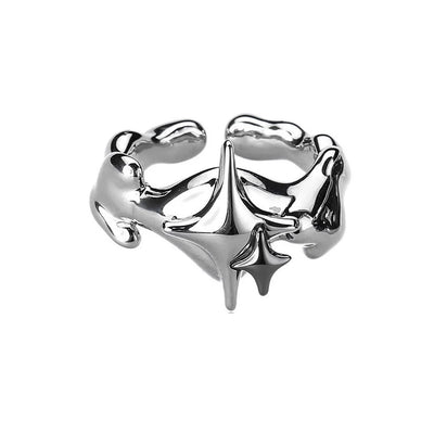 【CHEALIMPID】Cross point agrade silver ring  CL0008