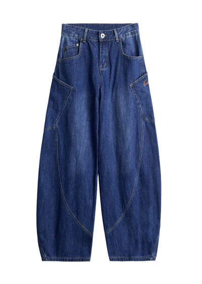 【MAXDSTR】Balloon wide silhouette basic color denim pants  MD0179