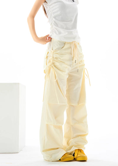 【H GANG X】Side multi-string design wave over pants  HX0065