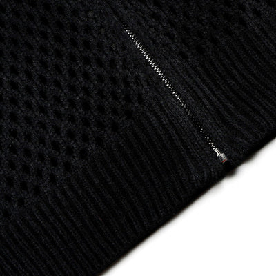 【NIHAOHAO】Double number initial mesh fabric design full zip jacket  NH0171