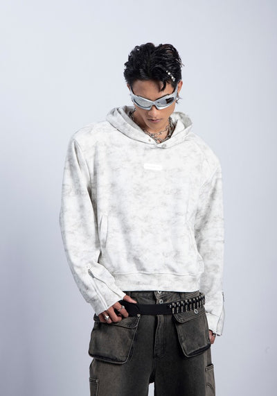 【PLAN1ONE】Camouflage dark color random base pullover hoodie  PL0040