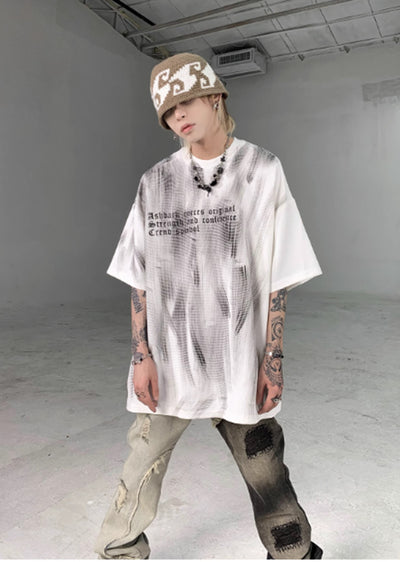 【5/6新作】Random dull vintage style design short sleeve T-shirt  HL3041