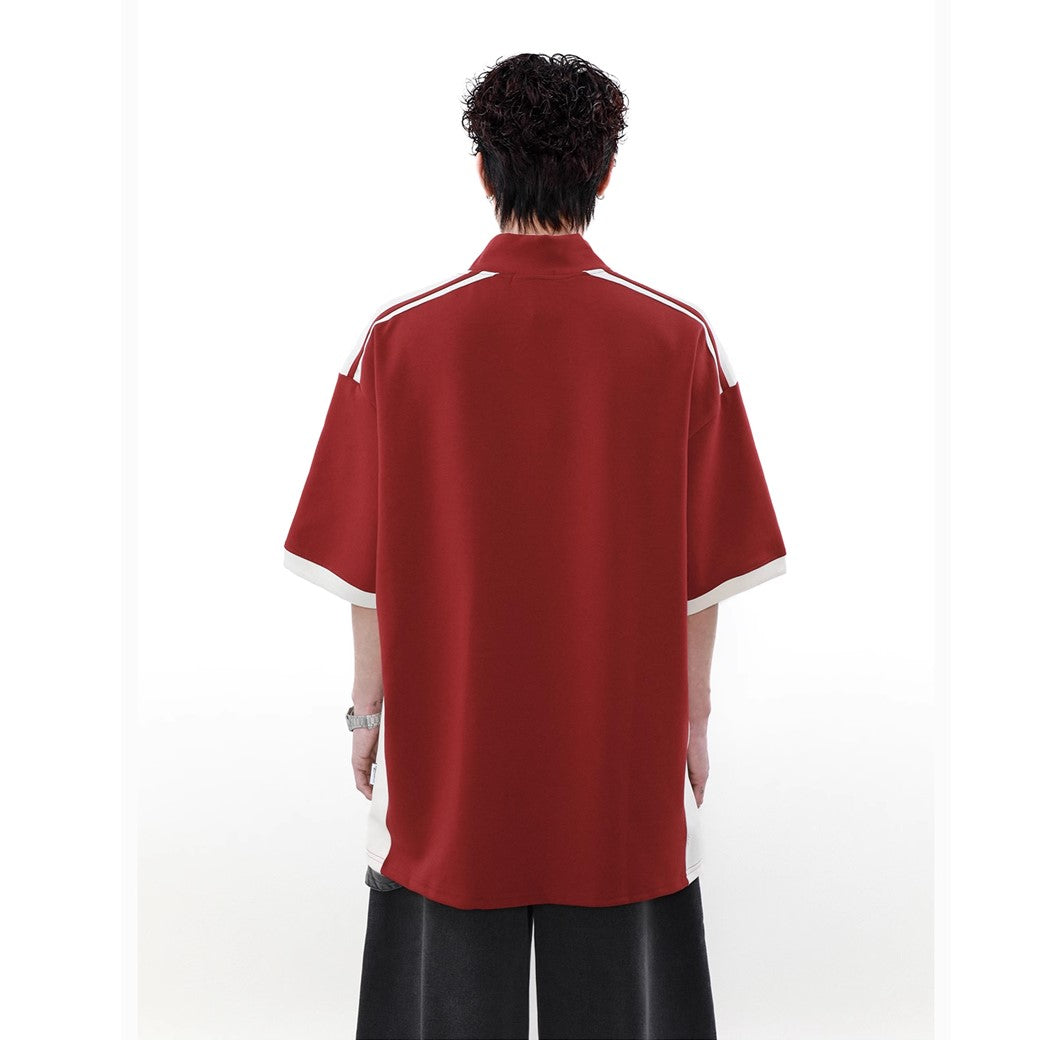 [MR nearly] Half Zipper Stand-Up Neck T-Shirt MR0081 – HI-LANDER