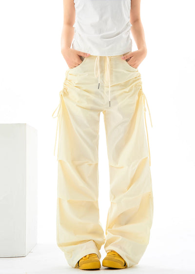 【H GANG X】Side multi-string design wave over pants  HX0065