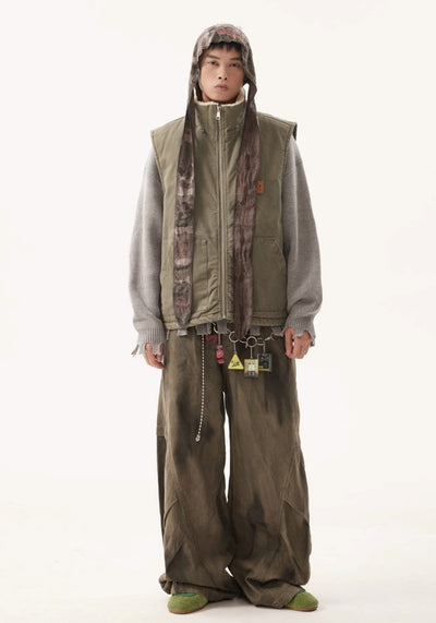 【BTSG】Vintage faded basic design wide pants  BS0044