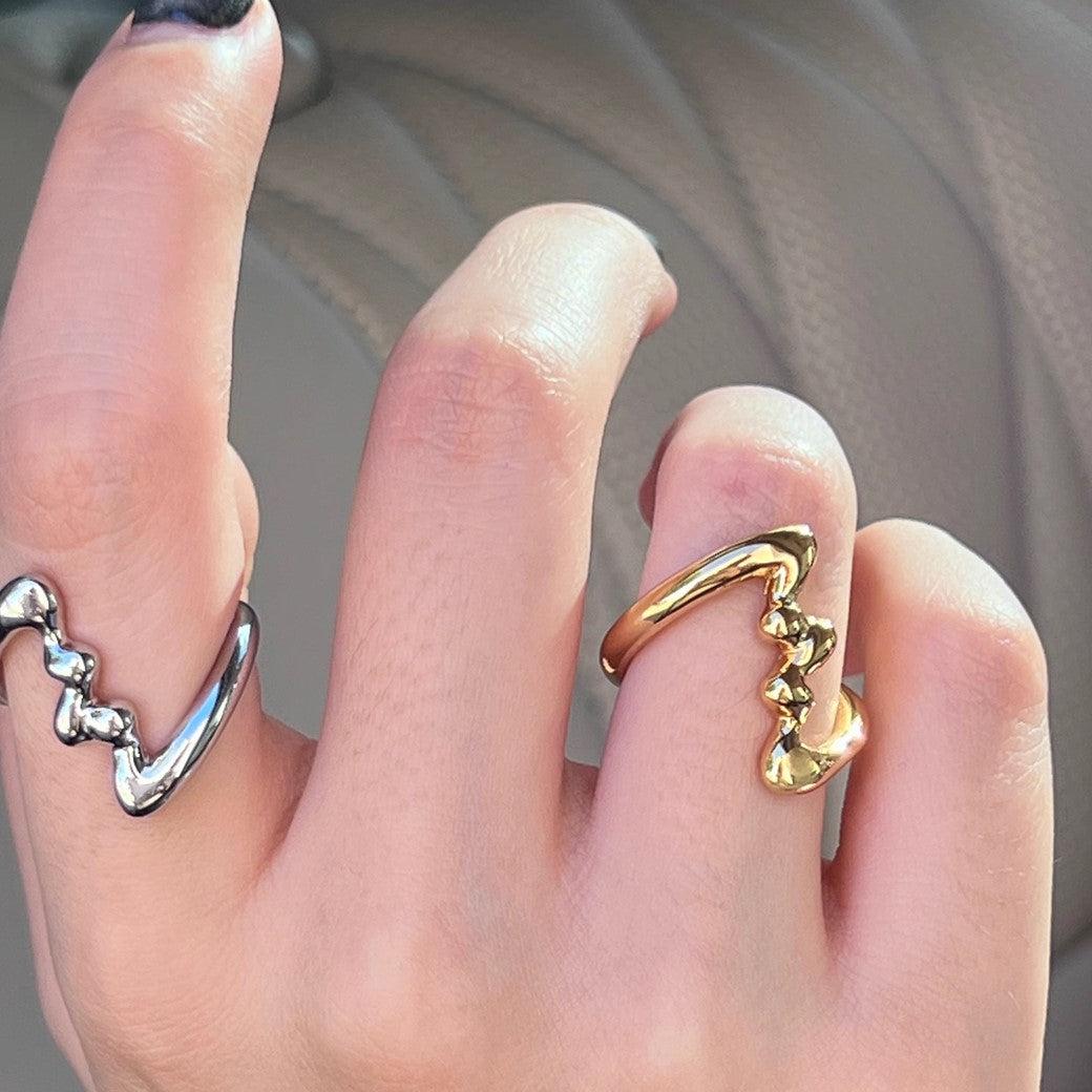 【CHEALIMPID】Gimmick Basic Style Glossy Base Ring  CL0012