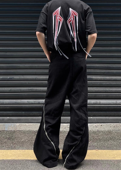 [MAXDSTR] Gimmick full zip blackie design slacks pants MD0151