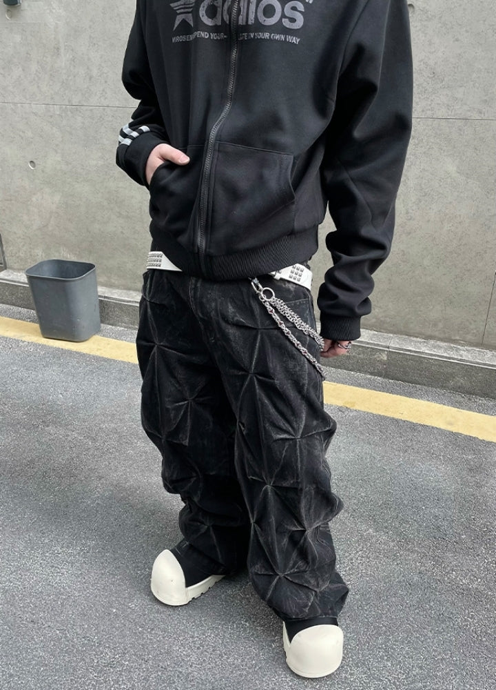 【DARKFOG】Gimmick Star Multi-Over Design Wide Pants  DF0056