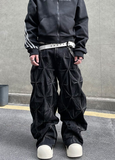 【DARKFOG】Gimmick Star Multi-Over Design Wide Pants  DF0056