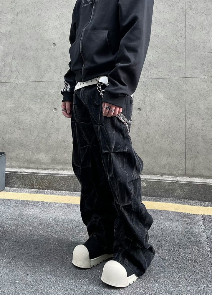 【DARKFOG】Gimmick Star Multi-Over Design Wide Pants  DF0056