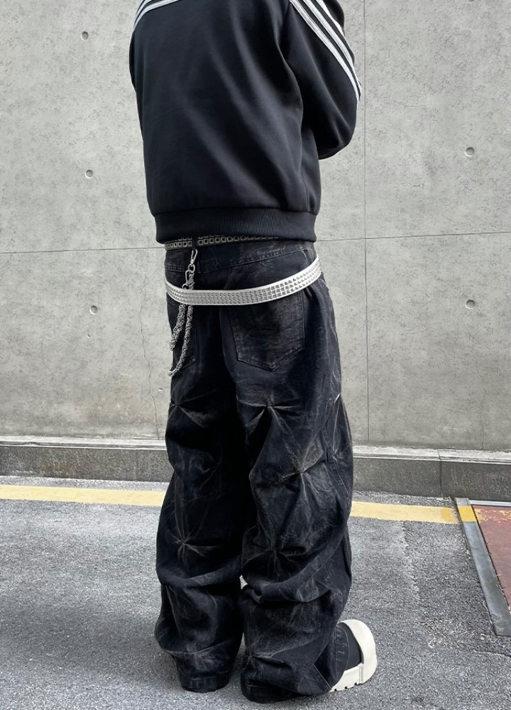 【DARKFOG】Gimmick Star Multi-Over Design Wide Pants  DF0056