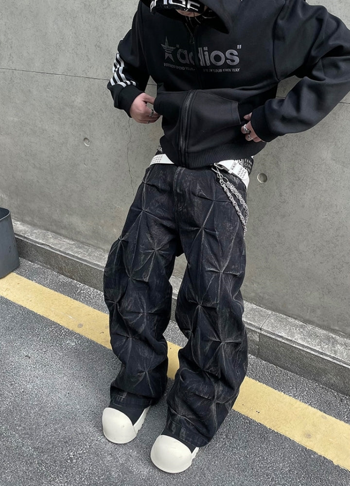 【DARKFOG】Gimmick Star Multi-Over Design Wide Pants  DF0056