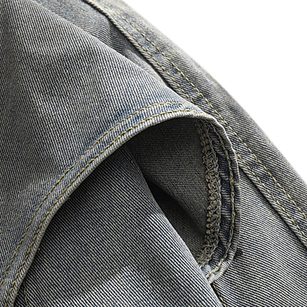 【BMOB】Wide gimmick silhouette dull vintage denim jacket  BM0003