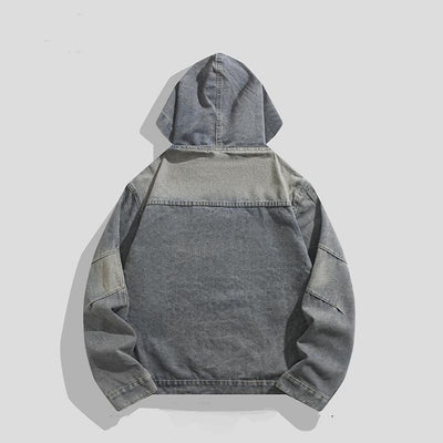 【BMOB】Vintage Grey Denim Style Hoodie Plus Jacket  BM0002