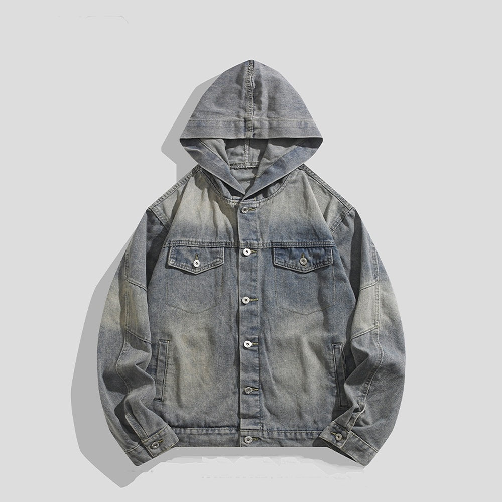 【BMOB】Vintage Grey Denim Style Hoodie Plus Jacket  BM0002