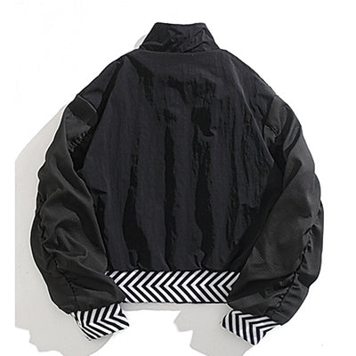 【BMOB】Double-pleated silhouette star check design jacket  BM0006