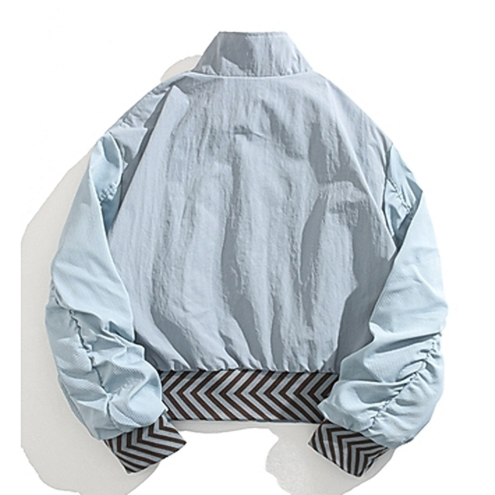 【BMOB】Double-pleated silhouette star check design jacket  BM0006