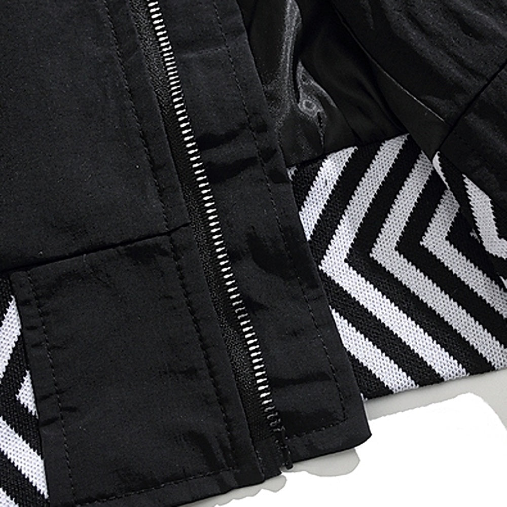 【BMOB】Double-pleated silhouette star check design jacket  BM0006