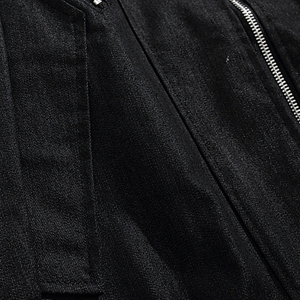 【BMOB】Gimmick design full zip black jacket  BM0009