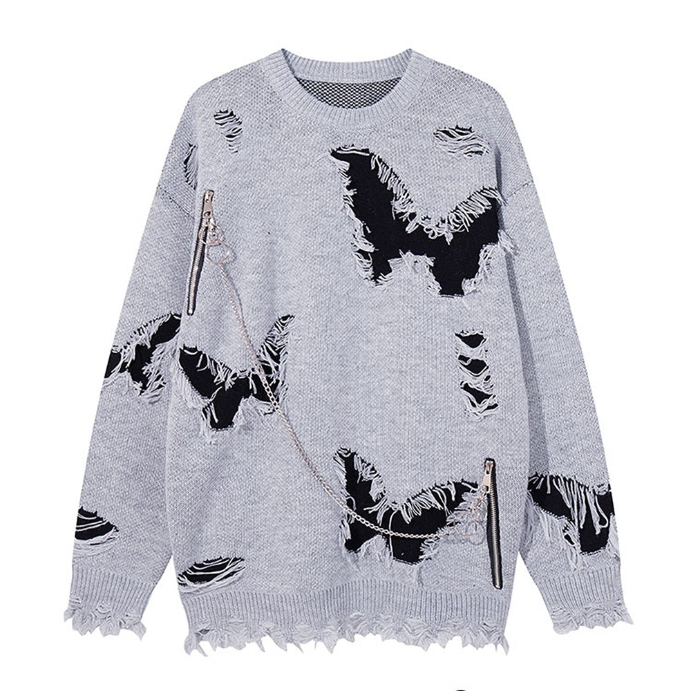 【k787】Random balance butterfly design subculture style knit  KL0002