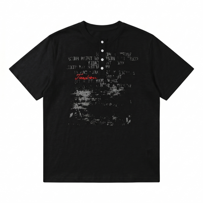 【76street】Punk graphic design slim street short-sleeved T-shirt  ST0024