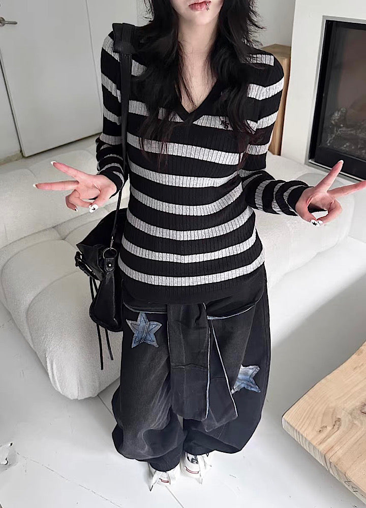 【Take off】Waist-changing design wide balloon silhouette denim pants  TO0034