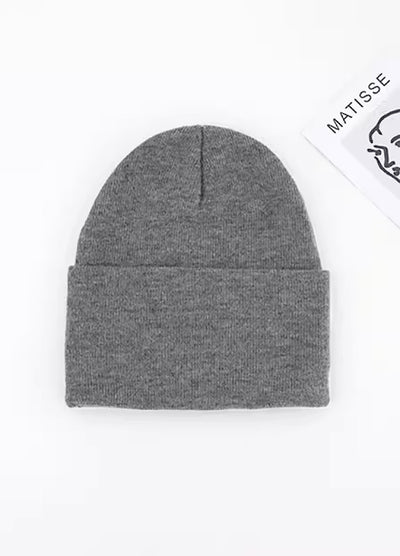 Normalized design simple taste knit hat HL2964