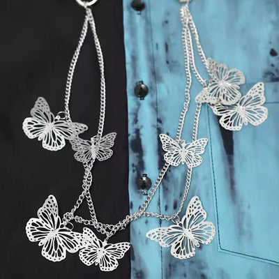 [ANNX] Myriad Butterfly Chain Necklace Set Shirt AN0005