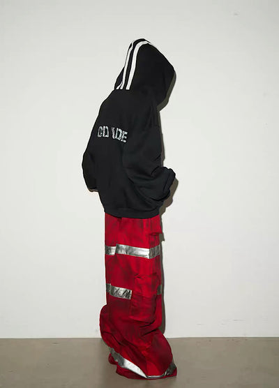【MICHINNYON】Wide Over Big Hoodie Front Line Design Hoodie  MY0063