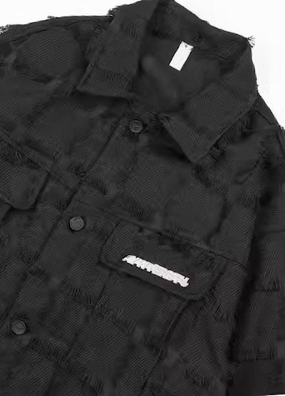 【BOB】One-block silhouette under-damaged jacket  BO0017