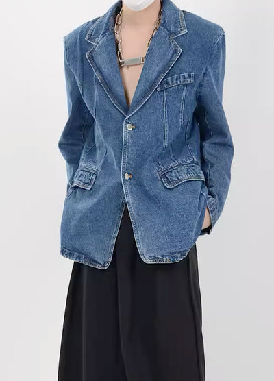 [LUCE GARMENT]V neckline base tailored jacket LG0046