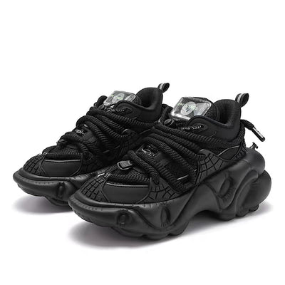 【6/14新作】Multi different color dull color gimmick wide sneakers  HL3153