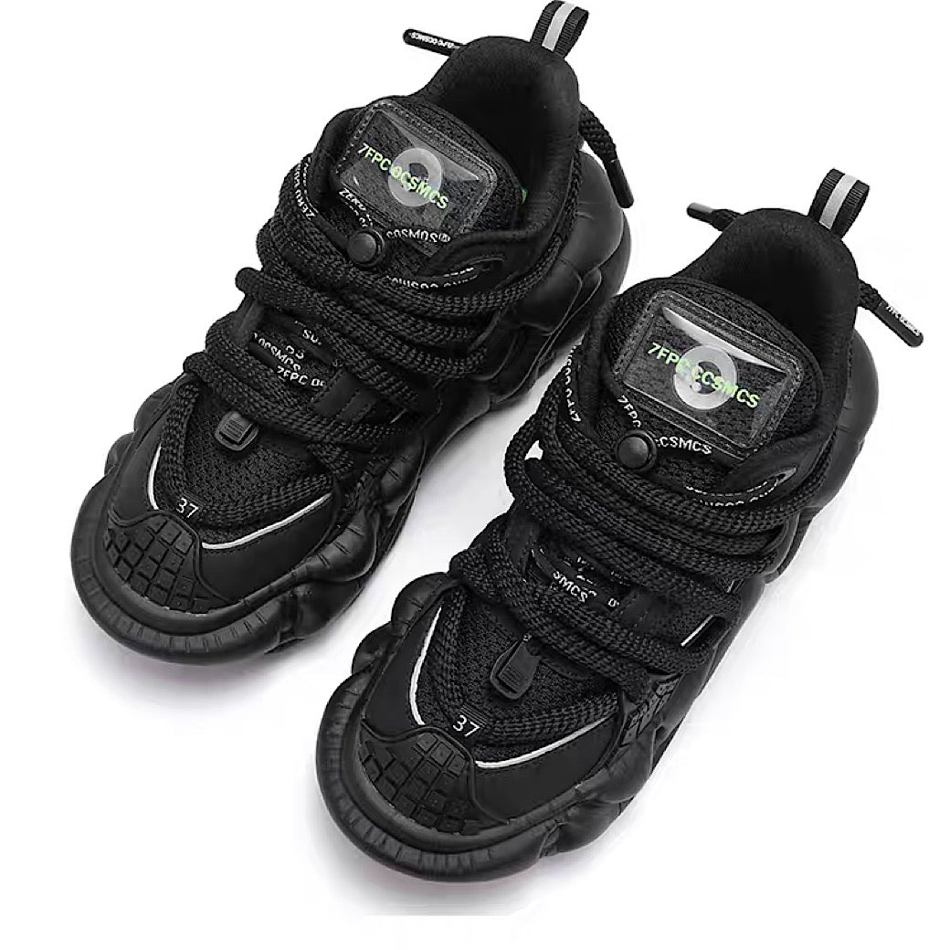 【6/14新作】Multi different color dull color gimmick wide sneakers  HL3153