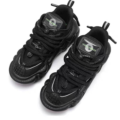 【6/14新作】Multi different color dull color gimmick wide sneakers  HL3153