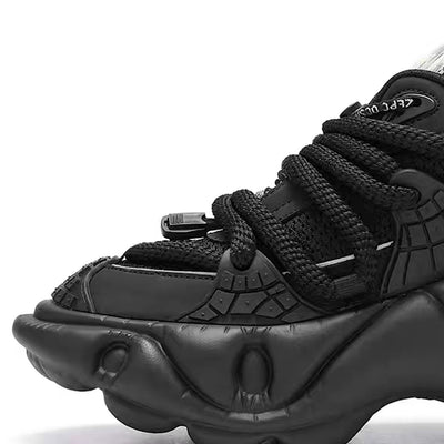 【6/14新作】Multi different color dull color gimmick wide sneakers  HL3153