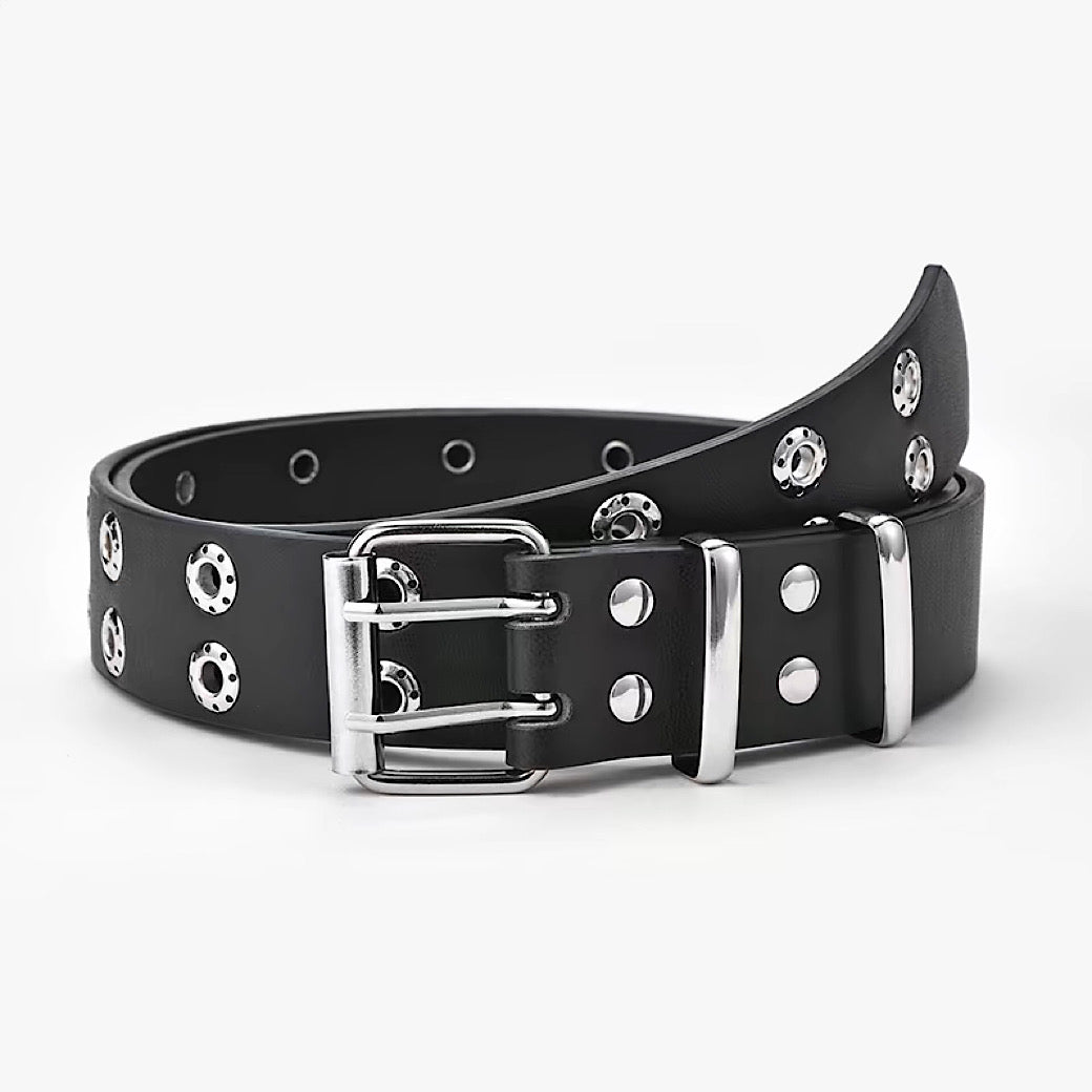 【6/14新作】Double patch design basic color belt  HL3157
