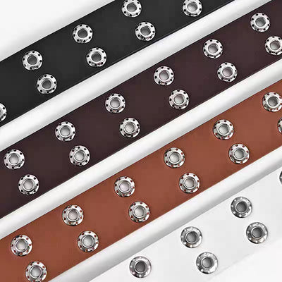 【6/14新作】Double patch design basic color belt  HL3157