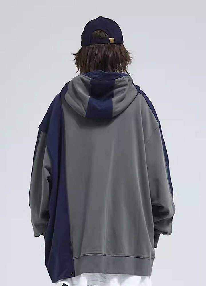 [A SQUARE ROOT] Dark color two point loose silhouette hoodie AR0011