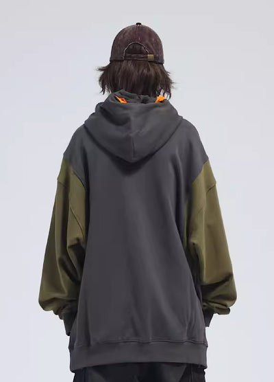 【A SQUARE ROOT】Dark vintage color acid braid hoodie  AR0015