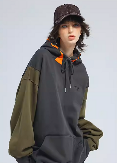 [A SQUARE ROOT] Dark vintage color acid braid hoodie AR0015