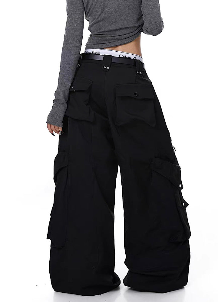 Blacklists】Gimmick Zip Cargo Style Wide Pants BL0080 – HI-LANDER