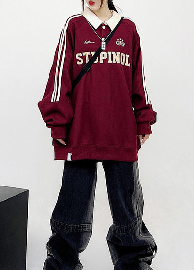 [CEDY] Sporty Casual Style Design Agrod Polo Sweatshirts CD0035 